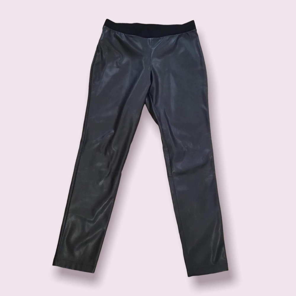 Heidi Daus leather pants ,Size L, Color Black
